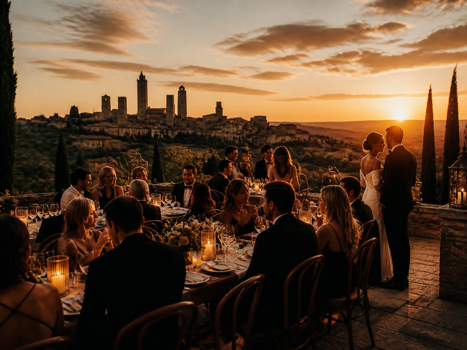 N & F wedding in San Gimignano